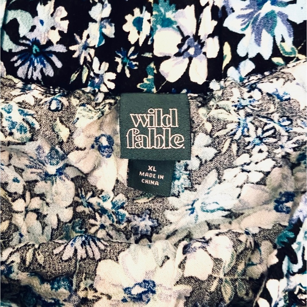 Wild Fable Drawstring Ruffled Floral Skirt - Picture 3 of 3